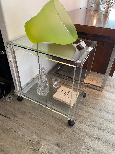 Trolley plexi and glass 